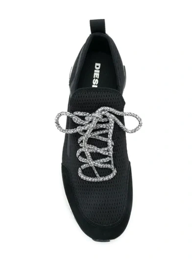 Shop Diesel S-kby Sneakers In Black