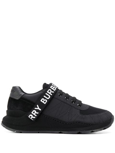 burberry logo strap sneakers