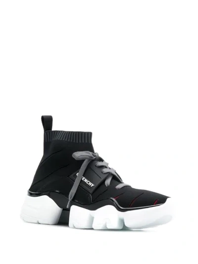 Shop Givenchy Lace-up Sock Sneakers In Black