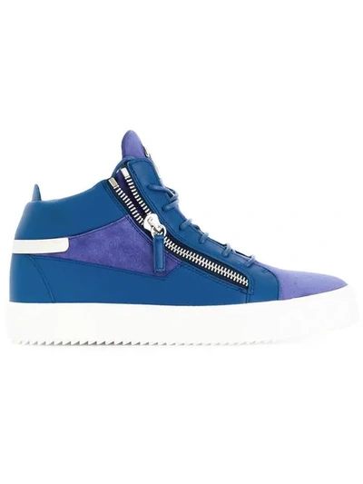 Shop Giuseppe Zanotti Design Hi-top Sneakers - Blue