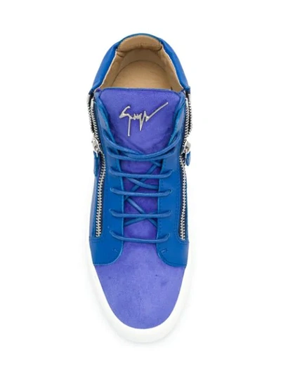 Shop Giuseppe Zanotti Design Hi-top Sneakers - Blue