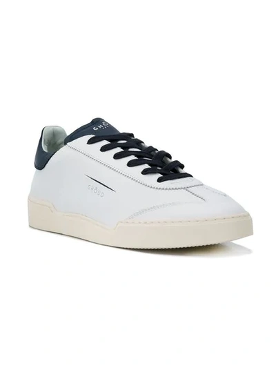 Shop Ghoud Contrast Heel Sneakers In White