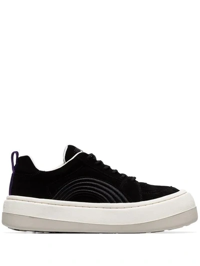 Shop Eytys Black Suede Sonic Low