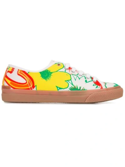 Shop Stella Mccartney Floral Print Trainers In Multicolour