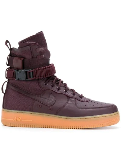 Nike Tm Air Force 1 Shoe In Burgundy | ModeSens