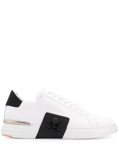 Shop Philipp Plein Lo-top Sneakers Original In White