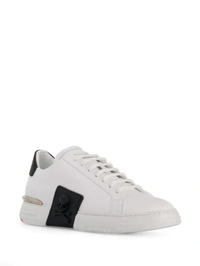 Shop Philipp Plein Lo-top Sneakers Original In White