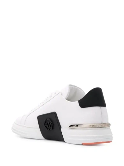 Shop Philipp Plein Lo-top Sneakers Original In White