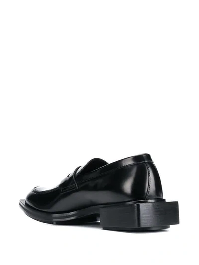 Shop Alexander Mcqueen Chunky Heel Loafers In Black