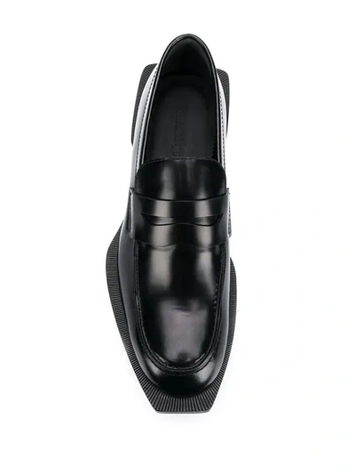 Shop Alexander Mcqueen Chunky Heel Loafers In Black