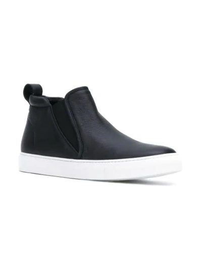 Shop Aiezen Mid-top Slip-on Sneakers In Black
