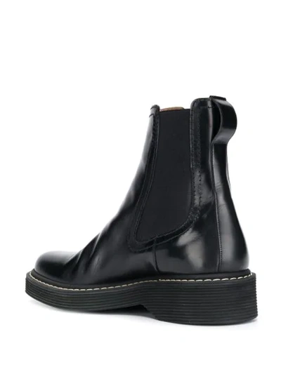 Shop Marni Classic Chelsea Boots In Black