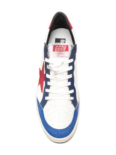 Shop Golden Goose Ball Star Sneakers In White