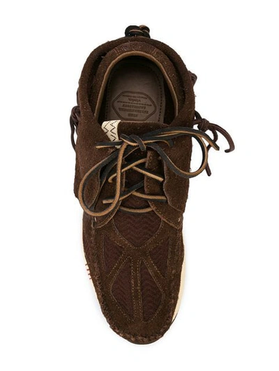 Shop Visvim Chukka Lace-up Sneakers In Brown