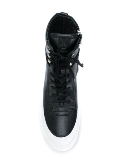 hi-top lace up sneakers