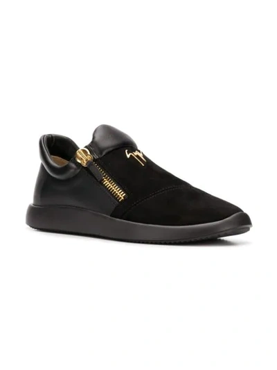 Shop Giuseppe Zanotti Frankie Sneakers In Black