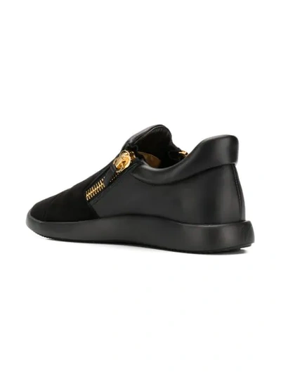 Shop Giuseppe Zanotti Frankie Sneakers In Black