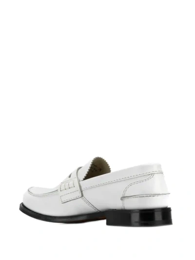 Shop Church's Jagged Tongue Loafers In White