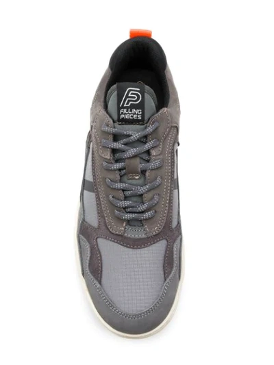 Shop Filling Pieces Low Curve Iceman Sneakers In Grey
