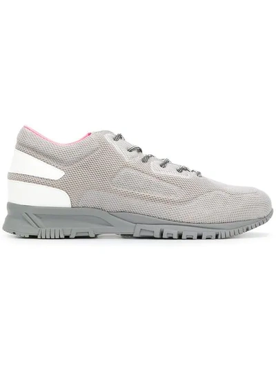 Shop Lanvin Lace-up Sneakers In Grey