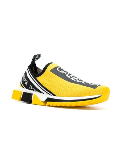 Shop Dolce & Gabbana Sorrento Sneakers In Yellow