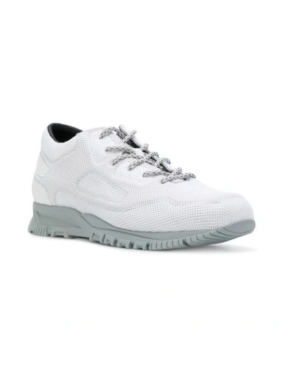 Shop Lanvin Sports Lace-up Sneakers In White