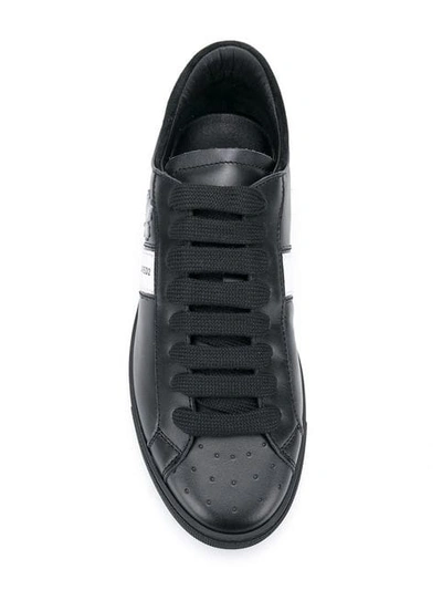 Shop Dsquared2 Maple Leaf Sneakers In Black