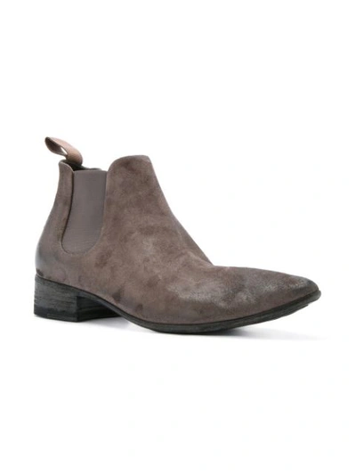 Shop Marsèll Low Chelsea Boots In Grey