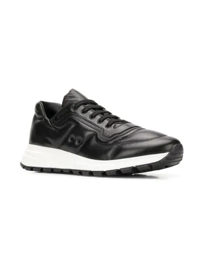 Shop Prada Low-top Sneakers In Black