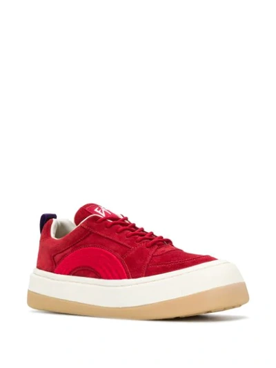 Shop Eytys Platform Low Top Sneakers In Red