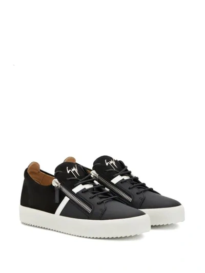 Shop Giuseppe Zanotti Frankie Low-top Sneakers In Black