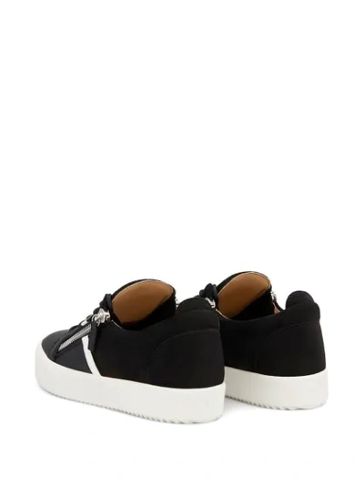 Shop Giuseppe Zanotti Frankie Low-top Sneakers In Black