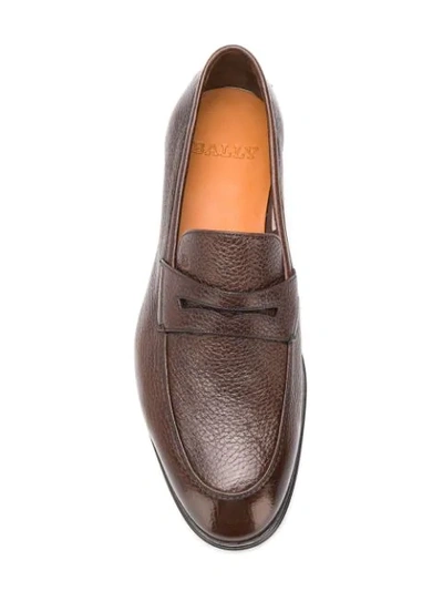 Bally Webb Loafers In Brown