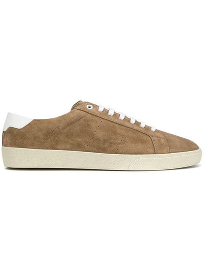 Shop Saint Laurent Low-top Sneakers In Neutrals