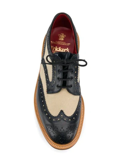 TRICKERS BICOLOUR BROGUES - 蓝色