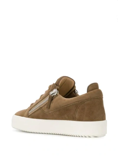 Shop Giuseppe Zanotti Frankie Sneakers In Brown