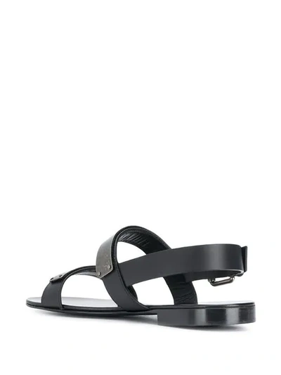 Shop Giuseppe Zanotti Zak Sandals In Black