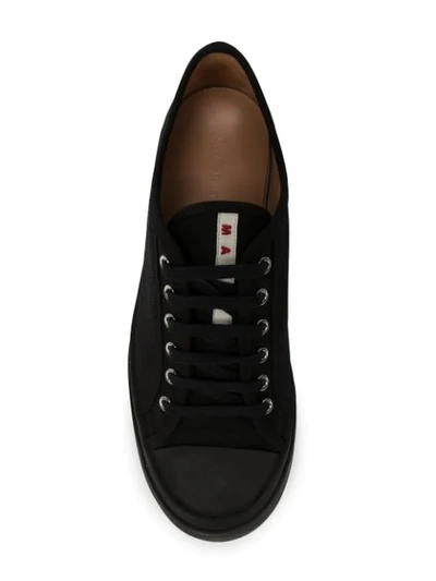 Shop Marni Platform Low-top Sneakers In Black