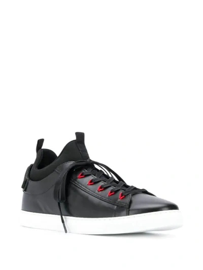 DSQUARED2 SOCK INSERT SNEAKERS - 黑色