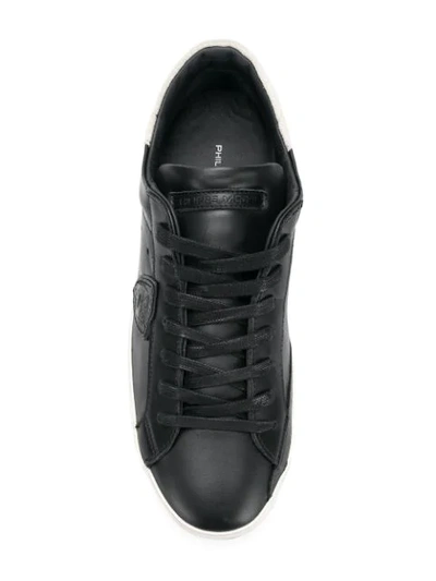 Shop Philippe Model Rubber Sole Sneakers In Black