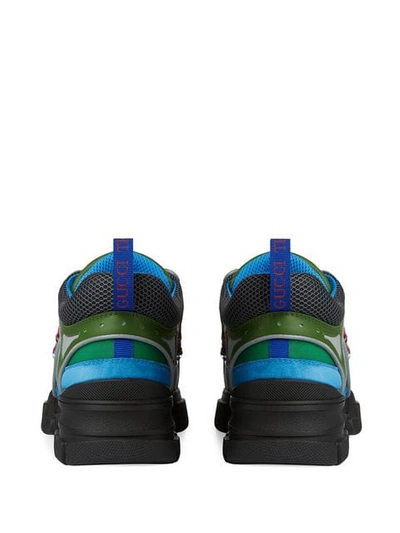 Shop Gucci Men's Flashtrek Sneaker In Blue