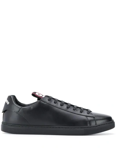 Shop Dsquared2 Lace Up Sneakers In Black