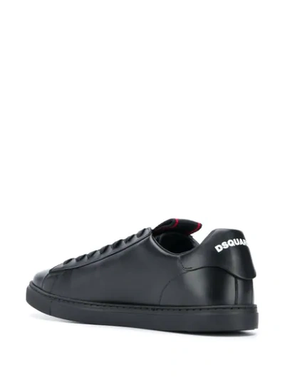 Shop Dsquared2 Lace Up Sneakers In Black