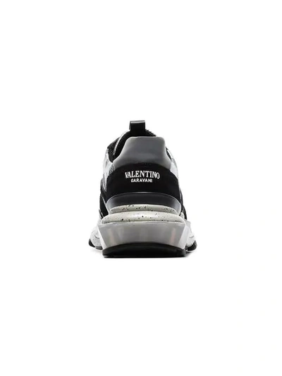 Shop Valentino Garavani Bounce Sneakers - Silver