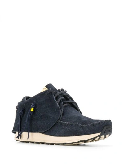 Shop Visvim Mocassin Sneakers In Blue