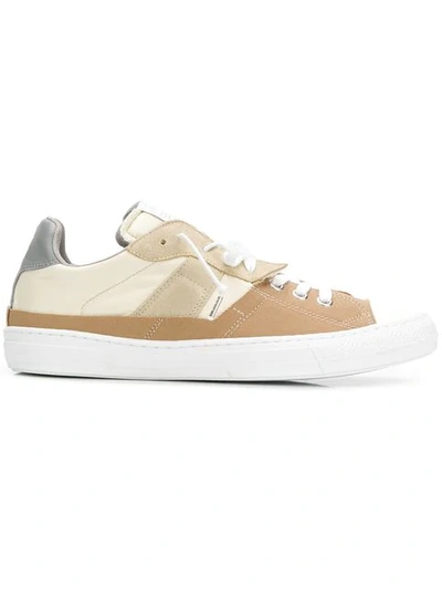 Shop Maison Margiela Lace-up Wire Sneakers In Neutrals