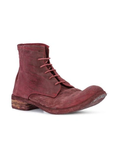 Shop A Diciannoveventitre Culatta Ankle Boots - Red