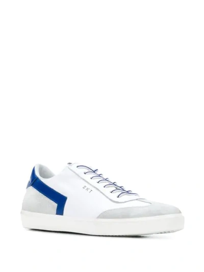 Shop Leather Crown Skt Sneakers In White
