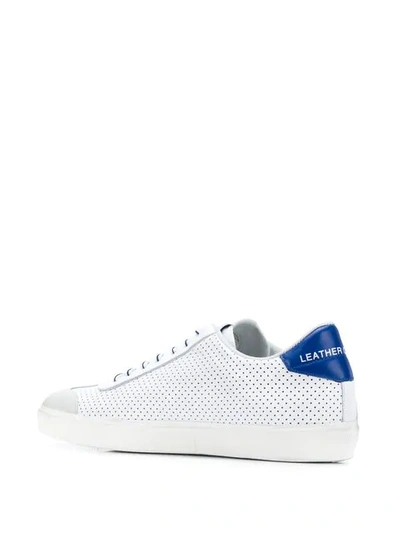 Shop Leather Crown Skt Sneakers In White