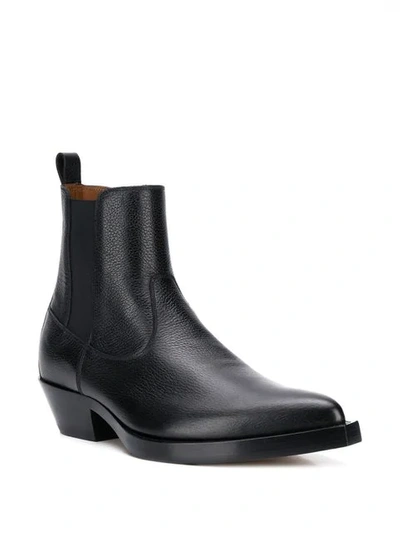 Shop Givenchy Side Panel Boots In Black